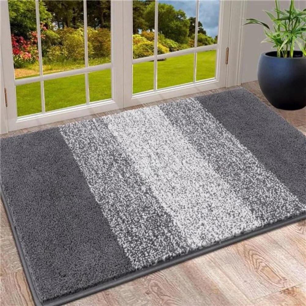 Indoor Doormat Entryway Door Rug, Non Slip Absorbent Mud Trapper Mat Floor Mat,